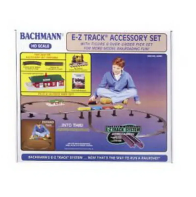 Trains|Bachmann 44493 HO Steel Alloy E-Z Track Accessory Set - Model Train Junction: Quality Parts and Art Supplies