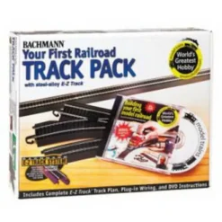 Trains|Bachmann 44497 HO Steel Alloy Your First Railroad E-Z Track Expansion Pack - Model Train Junction: Quality Parts and Art Supplies