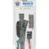 Trains|Bachmann 44366 HO Steel Right Hand Remote Switch Turnout - Model Train Junction: Quality Parts and Art Supplies