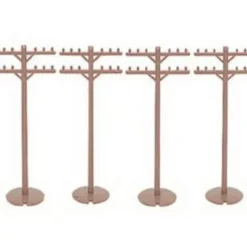 Trains|Bachmann 42102 HO Telephone Poles (Pack of 12) - Model Train Junction: Quality Parts and Art Supplies