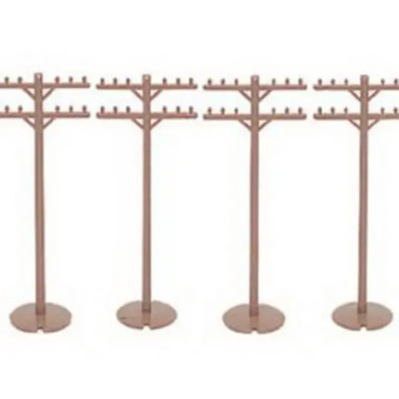 Trains|Bachmann 42102 HO Telephone Poles (Pack of 12) - Model Train Junction: Quality Parts and Art Supplies