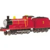 Trains|Bachmann 58743 HO Thomas & Friends James The Red Engine With Moving Eyes #5 - Model Train Junction: Quality Parts and Art Supplies