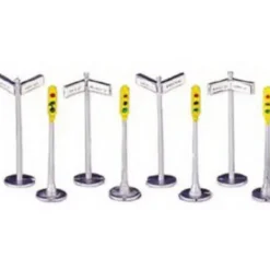 Trains|Bachmann 42207 HO Traffic Lights & Signals (Set of 12) - Model Train Junction: Quality Parts and Art Supplies