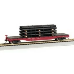 Trains|Bachmann 18923 HO Union Pacific 50' Flatcar w/Crated Load - Model Train Junction: Quality Parts and Art Supplies