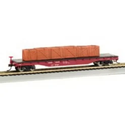 Trains|Bachmann 18922 HO Union Pacific 50' Flatcar w/Crated Load - Model Train Junction: Quality Parts and Art Supplies
