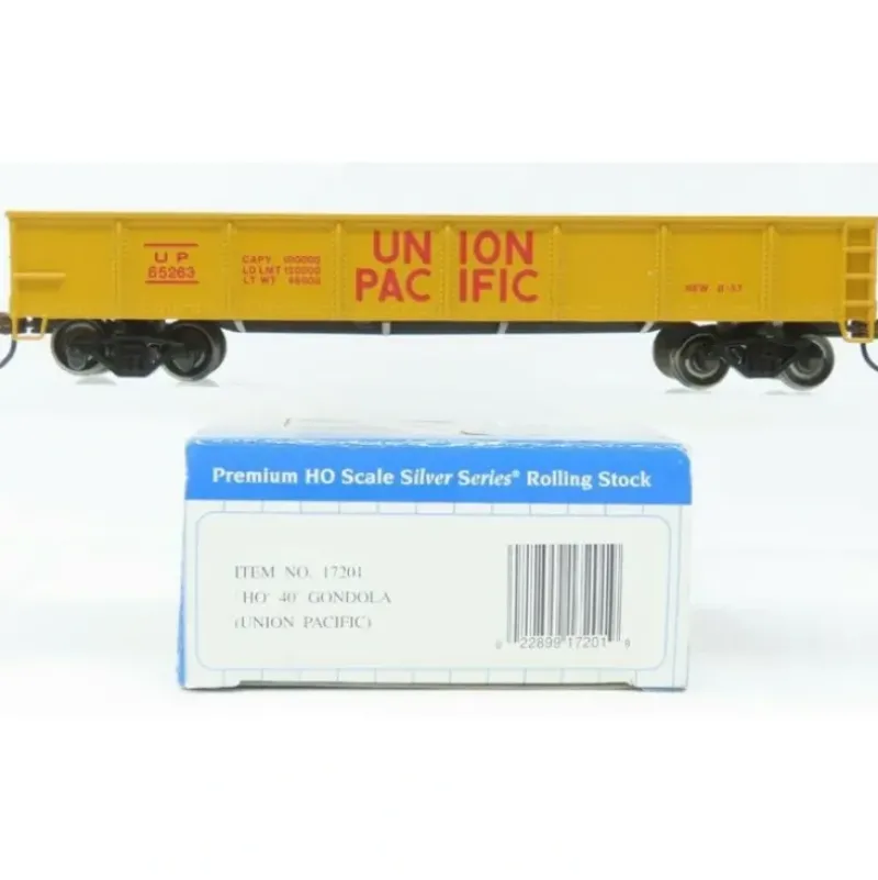 Trains|Bachmann 17201 HO Union Pacific 40' Gondola (yellow, red) - Model Train Junction: Quality Parts and Art Supplies