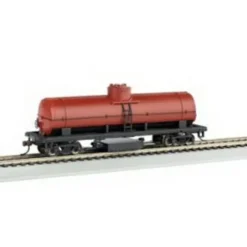 Trains|Bachmann 16303 HO Unlettered Oxide Red Track-Cleaning Single-Dome Tank Car - Model Train Junction: Quality Parts and Art Supplies