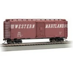 Trains|Bachmann 17041 HO Western Maryland 40' Boxcar #25124 - Model Train Junction: Quality Parts and Art Supplies