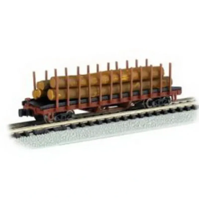 Trains|Bachmann 18351 N 1906-1935 Version ACF 40' Log Car - Model Train Junction: Quality Parts and Art Supplies
