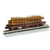 Trains|Bachmann 18352 N 1935-1960 Version ACF 40' Log Car - Model Train Junction: Quality Parts and Art Supplies