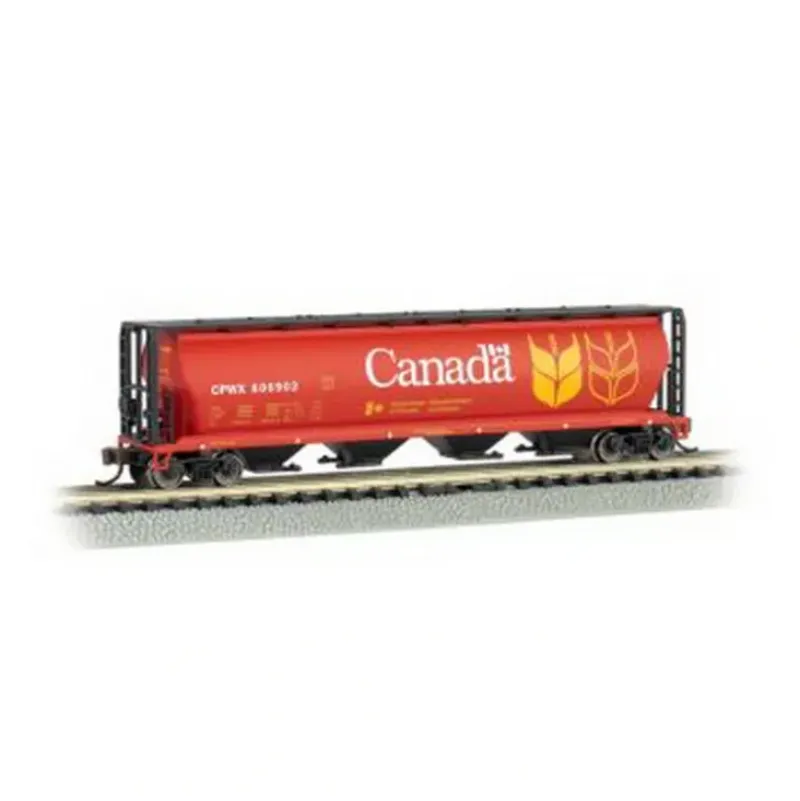 Trains|Bachmann 19181 N Canada Grain 4 Bay Cylindrical Grain Hopper - Model Train Junction: Quality Parts and Art Supplies