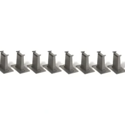 Trains|Bachmann 44872 N E-Z Track Tall Pier (Set of 8) - Model Train Junction: Quality Parts and Art Supplies
