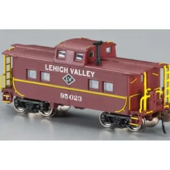 Trains|Bachmann 16852 N Lehigh Valley Northeast-Style Steel Cupola Caboose #95023 (Red) - Model Train Junction: Quality Parts and Art Supplies