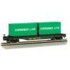 Trains|Bachmann 18951 N Maine Central Flatcar w/Containers - Model Train Junction: Quality Parts and Art Supplies