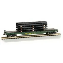 Trains|Bachmann 18953 N Maine Central Flatcar w/Pipes - Model Train Junction: Quality Parts and Art Supplies