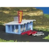 Trains|Bachmann 45709 N Plasticville Assembled Drive-In Burger Stand - Model Train Junction: Quality Parts and Art Supplies
