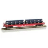 Trains|Bachmann 18964 N Santa Fe Flatcar w/Steel Load - Model Train Junction: Quality Parts and Art Supplies