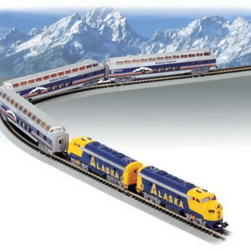 Trains|Bachmann 24010 N Scale Alaska McKinley Explorer Diesel Starter Train Set - Model Train Junction: Quality Parts and Art Supplies