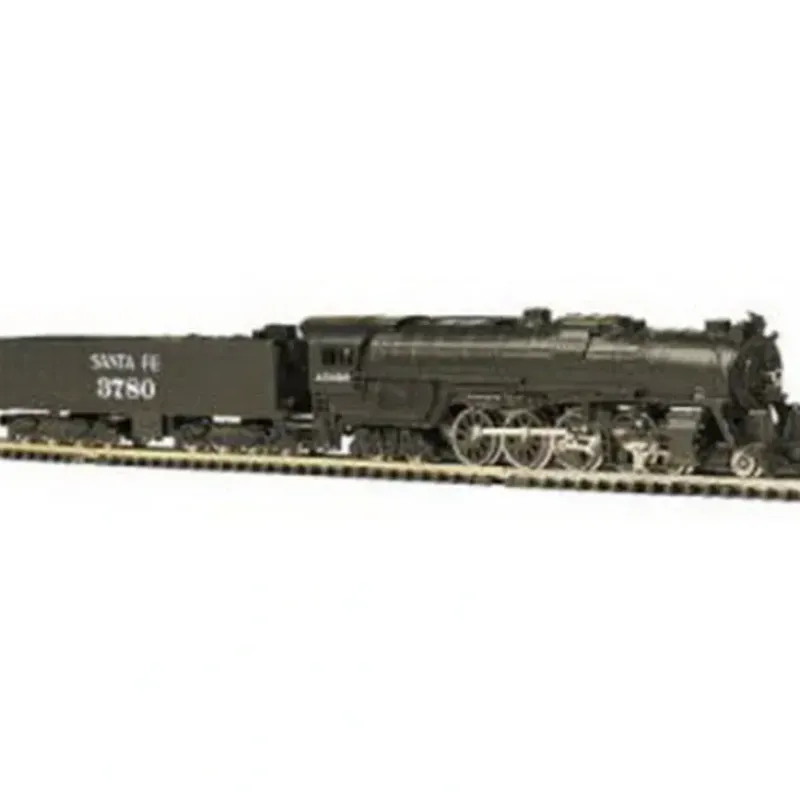 Trains|Bachmann 58052 N Scale Santa Fe 4-8-4 Steam Locomotive & 52' Tender #3780 - Model Train Junction: Quality Parts and Art Supplies