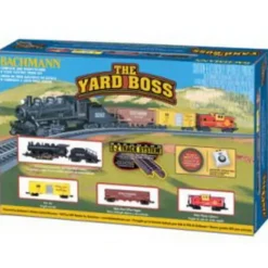 Trains|Bachmann 24014 N Scale Yard Boss Santa Fe Steam Starter Freight Train Set - Model Train Junction: Quality Parts and Art Supplies
