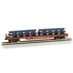 Trains|Bachmann 18969 N Seaboard System Flatcar w/Steel Load - Model Train Junction: Quality Parts and Art Supplies