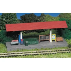 Trains|Bachmann 45906 N Station Platform w/Roof & Figure - Model Train Junction: Quality Parts and Art Supplies