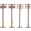 Trains|Bachmann 42506 N Telephone Poles (Pack of 12) - Model Train Junction: Quality Parts and Art Supplies