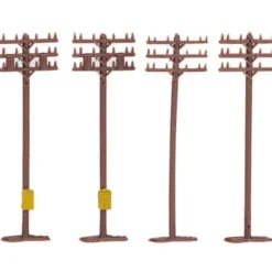 Trains|Bachmann 42506 N Telephone Poles (Pack of 12) - Model Train Junction: Quality Parts and Art Supplies