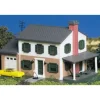 Trains|Bachmann 45813 N Two-Story House W/Garage Hand Decorate Pre-Assembled - Model Train Junction: Quality Parts and Art Supplies