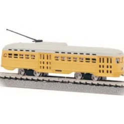 Trains|Bachmann 62998 N Undecorated Yellow PCC Trolley - Model Train Junction: Quality Parts and Art Supplies