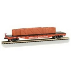 Trains|Bachmann 18977 N Western Maryland Flatcar w/Crates - Model Train Junction: Quality Parts and Art Supplies