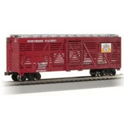 Trains|Bachmann 71584 NP 40' Stock Car - Model Train Junction: Quality Parts and Art Supplies