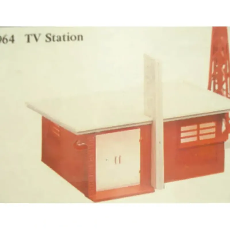 Trains|Bachmann 1964 O Plasticville TV Station Classic Snap-Fit Building Kit - Model Train Junction: Quality Parts and Art Supplies