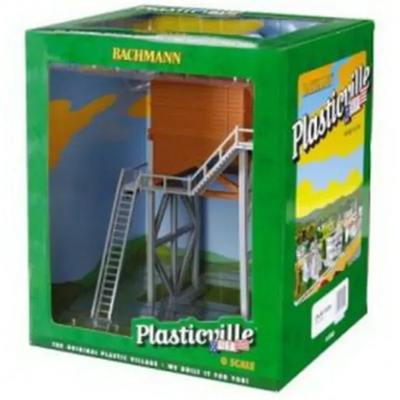 Trains|Bachmann 45301 O Plasticville Built-Up Coaling Tower Building - Model Train Junction: Quality Parts and Art Supplies