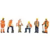 Trains|Bachmann 33156 O Scale Scene Scapes Maintenance Worker Figures (Set of 6) - Model Train Junction: Quality Parts and Art Supplies