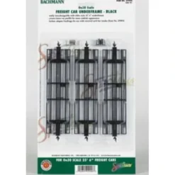 Trains|Bachmann 29906 On30 Black Freight Car Underframe (Pack of 3) - Model Train Junction: Quality Parts and Art Supplies