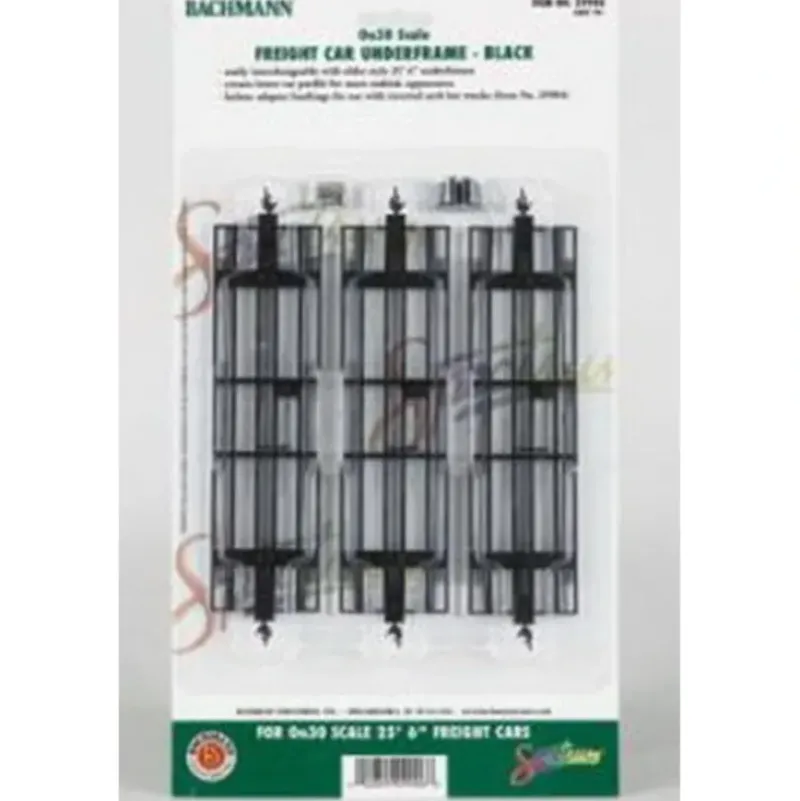 Trains|Bachmann 29906 On30 Black Freight Car Underframe (Pack of 3) - Model Train Junction: Quality Parts and Art Supplies