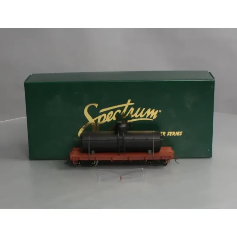 Trains|Bachmann 27199 On30 Black Painted & Unlettered Tank Car w/Flat Frame - Model Train Junction: Quality Parts and Art Supplies