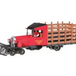 Trains|Bachmann 29163 On30 Little River Logging Company Rail Truck w/DCC (red, black) - Model Train Junction: Quality Parts and Art Supplies