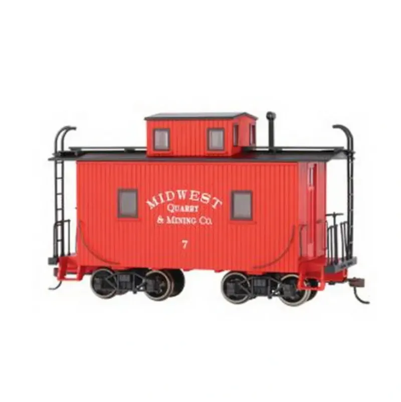 Trains|Bachmann 27761 On30 Midwest Quarry & Mining Co. Caboose w/Lighted Interiors #7 - Model Train Junction: Quality Parts and Art Supplies