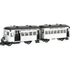 Trains|Bachmann 28461 On30 Midwest Quarry & Mining Co Railbus & Trailer w/DCC - Model Train Junction: Quality Parts and Art Supplies