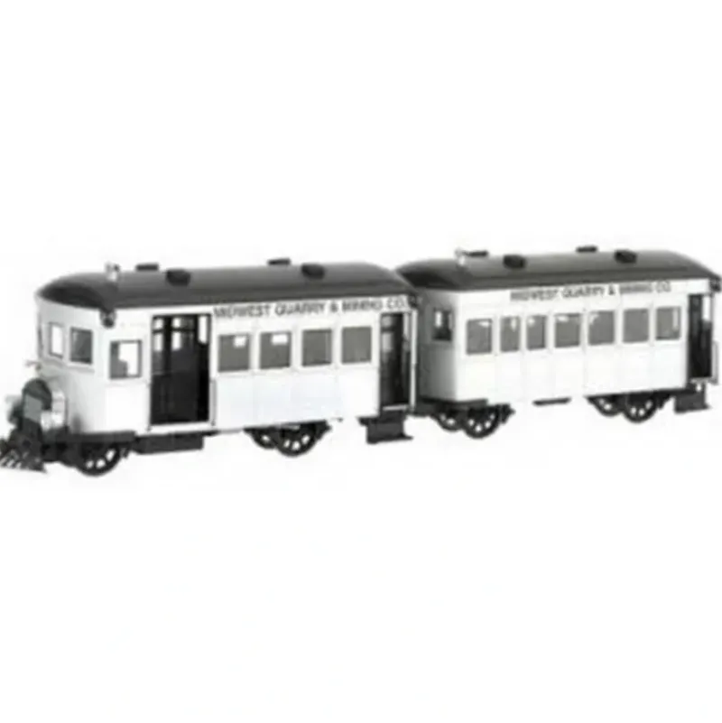 Trains|Bachmann 28461 On30 Midwest Quarry & Mining Co Railbus & Trailer w/DCC - Model Train Junction: Quality Parts and Art Supplies
