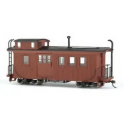 Trains|Bachmann 26797 On30 No Lettering Wooden Caboose w/Interior Light (Oxide Brown) - Model Train Junction: Quality Parts and Art Supplies