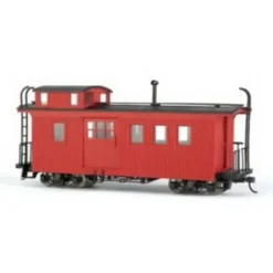 Trains|Bachmann 26796 On30 No Lettering Side-Door Wooden Caboose w/Interior Light (Red) - Model Train Junction: Quality Parts and Art Supplies
