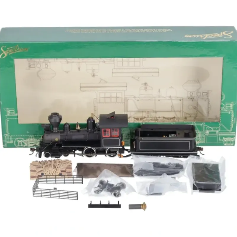 Trains|Bachmann 28306 On30 Painted & Unlettered 4-4-0 American Steel Cab w/DCC Loco - Model Train Junction: Quality Parts and Art Supplies