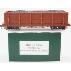 Trains|Bachmann 27899 On30 Painted & Unlettered High Side Gondola w/Load (brown) - Model Train Junction: Quality Parts and Art Supplies