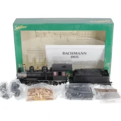 Trains|Bachmann 28698 On30 Painted & Unlettered Baldwin 4-6-0 Steam Loco & Tender w DCC - Model Train Junction: Quality Parts and Art Supplies