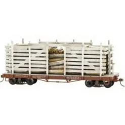 Trains|Bachmann 26877 On30 Sandy River & Rangeley Lake Pulpwood Car w/ Cast Resin Load - Model Train Junction: Quality Parts and Art Supplies