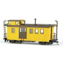 Trains|Bachmann 26799 On30 Yellow & Black Unlettered Caboose w/Interior Light - Model Train Junction: Quality Parts and Art Supplies