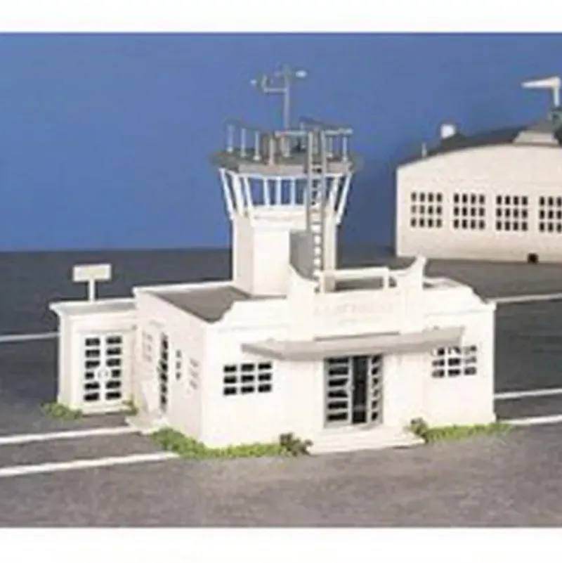 Trains|Bachmann 45985 Plasticville Municipal Airport Terminal Kit - Model Train Junction: Quality Parts and Art Supplies